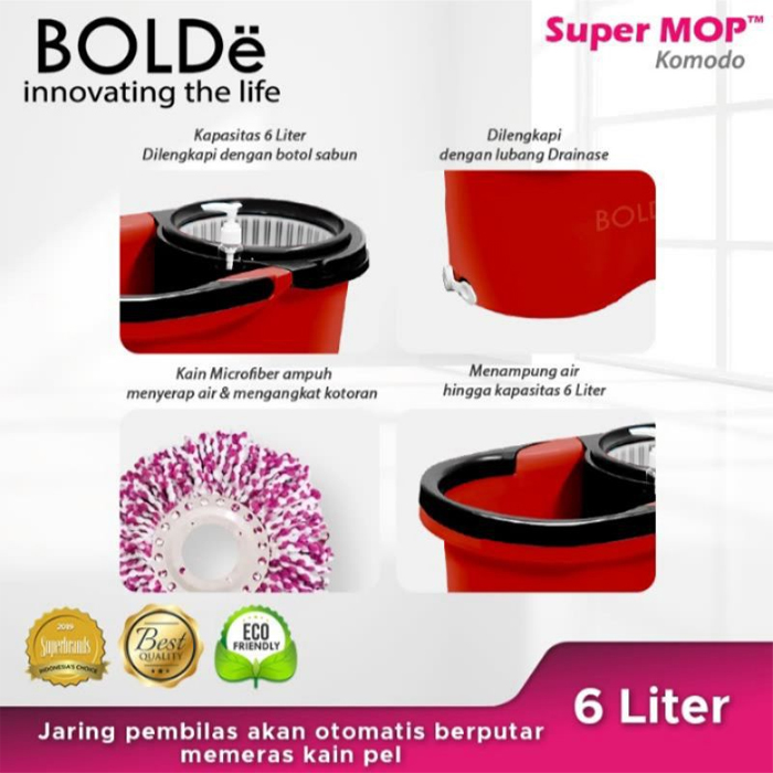 Bolde Super MOP Komodo - Merah 